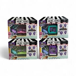 Lot of 4 Disney Munchlings Mini Munch Display Playsets 4 Figures Each Series 1